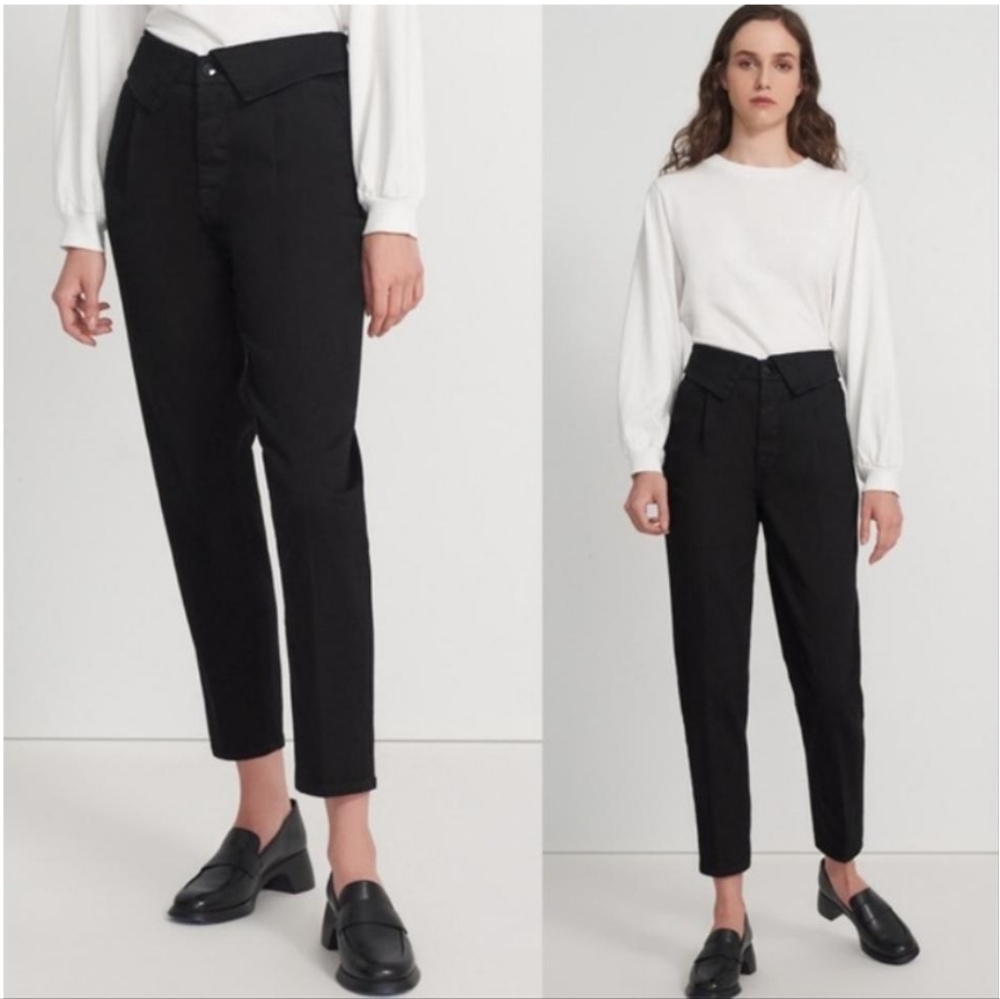 J Brandt fold over pleat front jeans